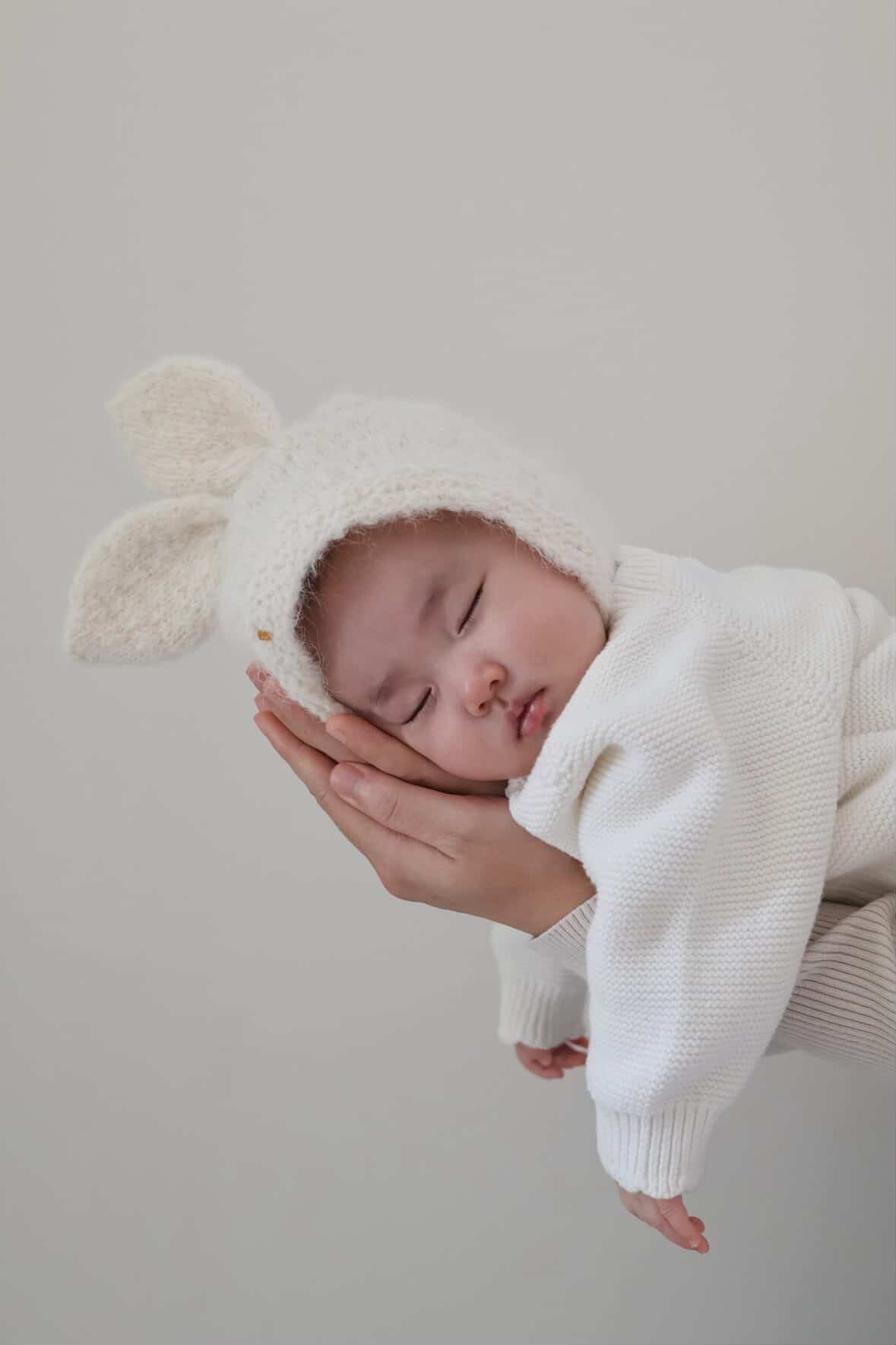 Bunny hat - milk