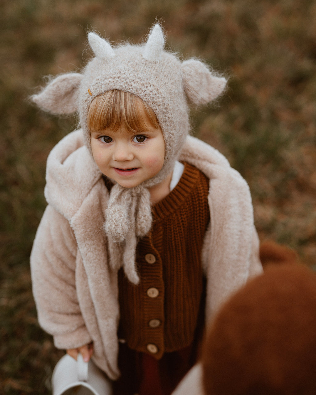 Moo Cow Bonnet - sand*