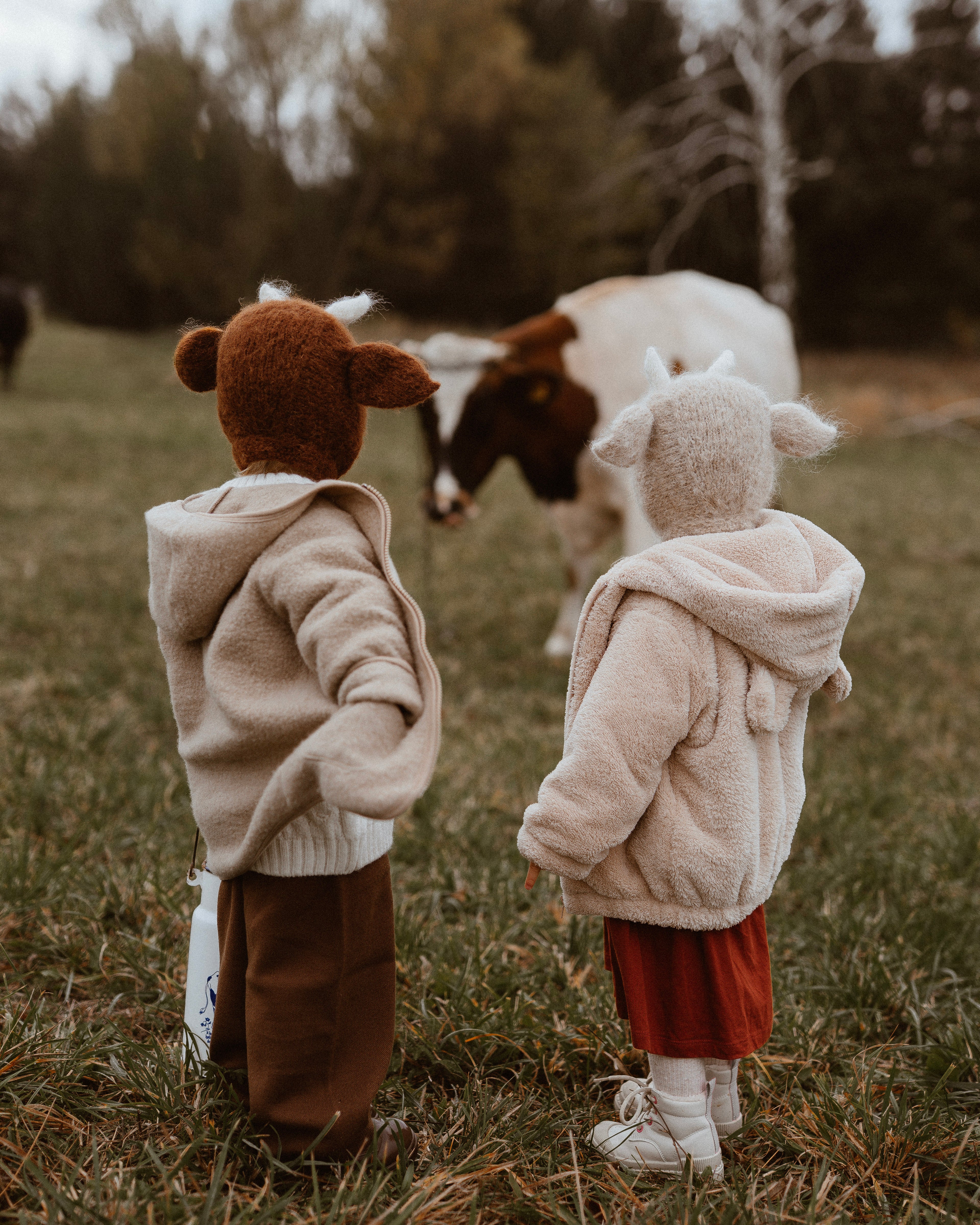 Moo Cow Bonnet - sand*