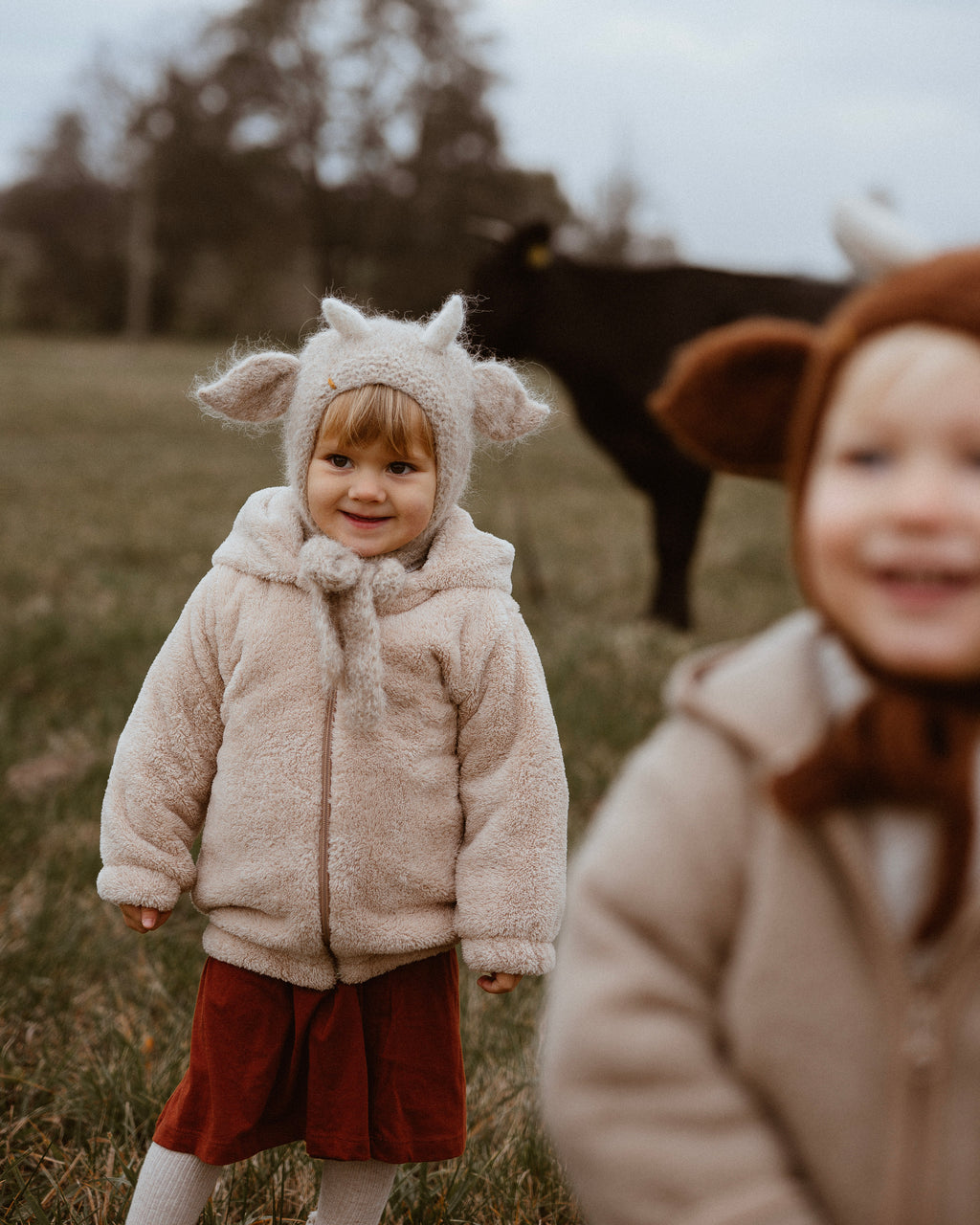 Moo Cow Bonnet - sand*