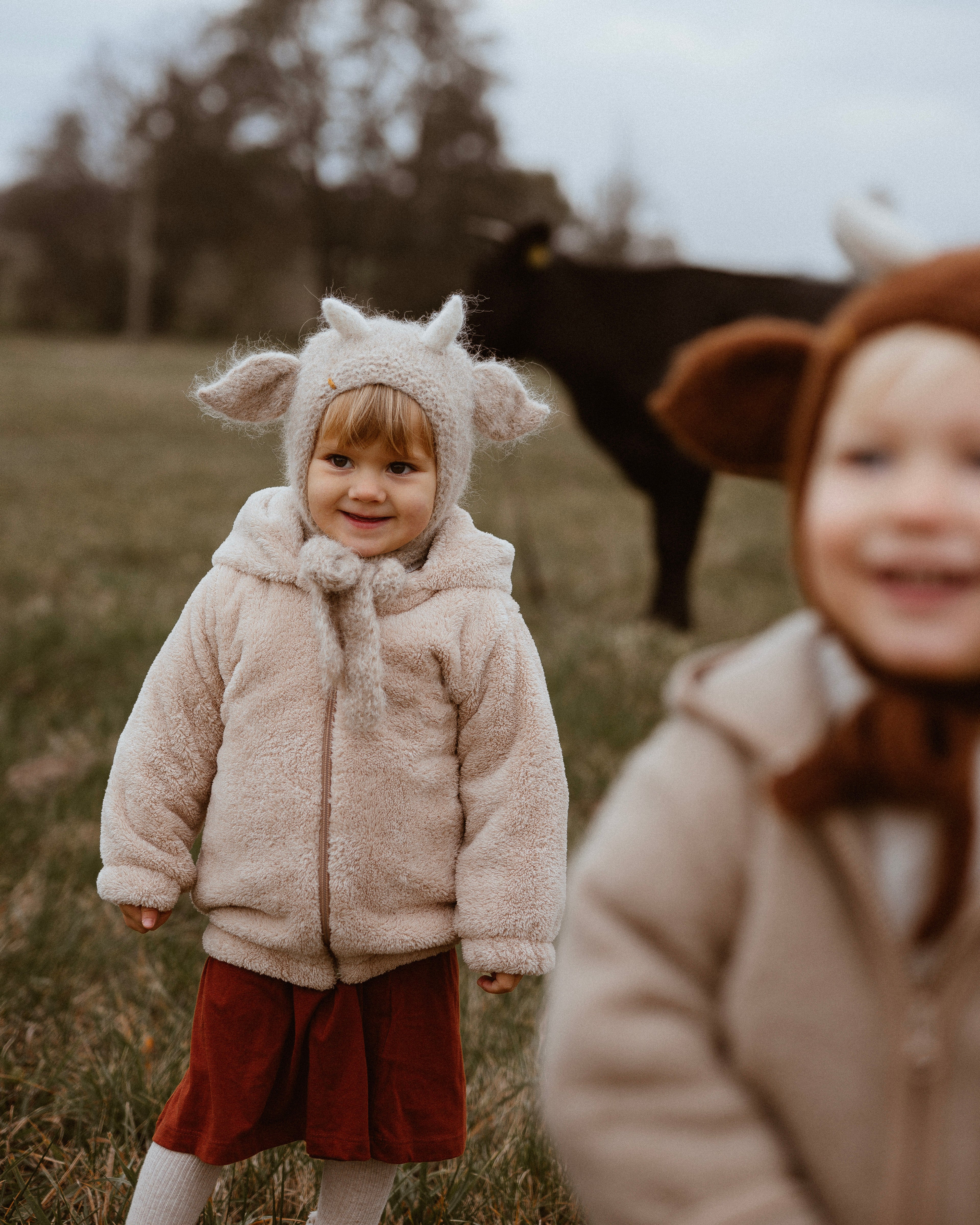 Moo Cow Bonnet - sand*