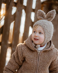 Bouclé Bunny hat - beige*