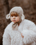 Bouclé Lamb hat - beige*