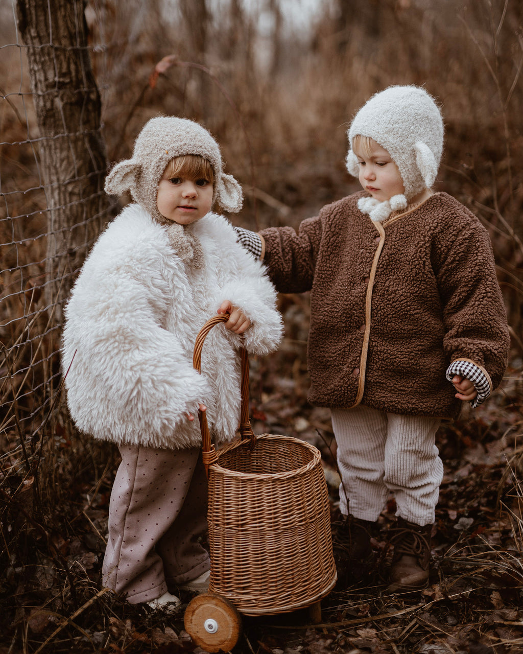 Bouclé Lamb hat - beige*