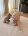 Beige kitty hat