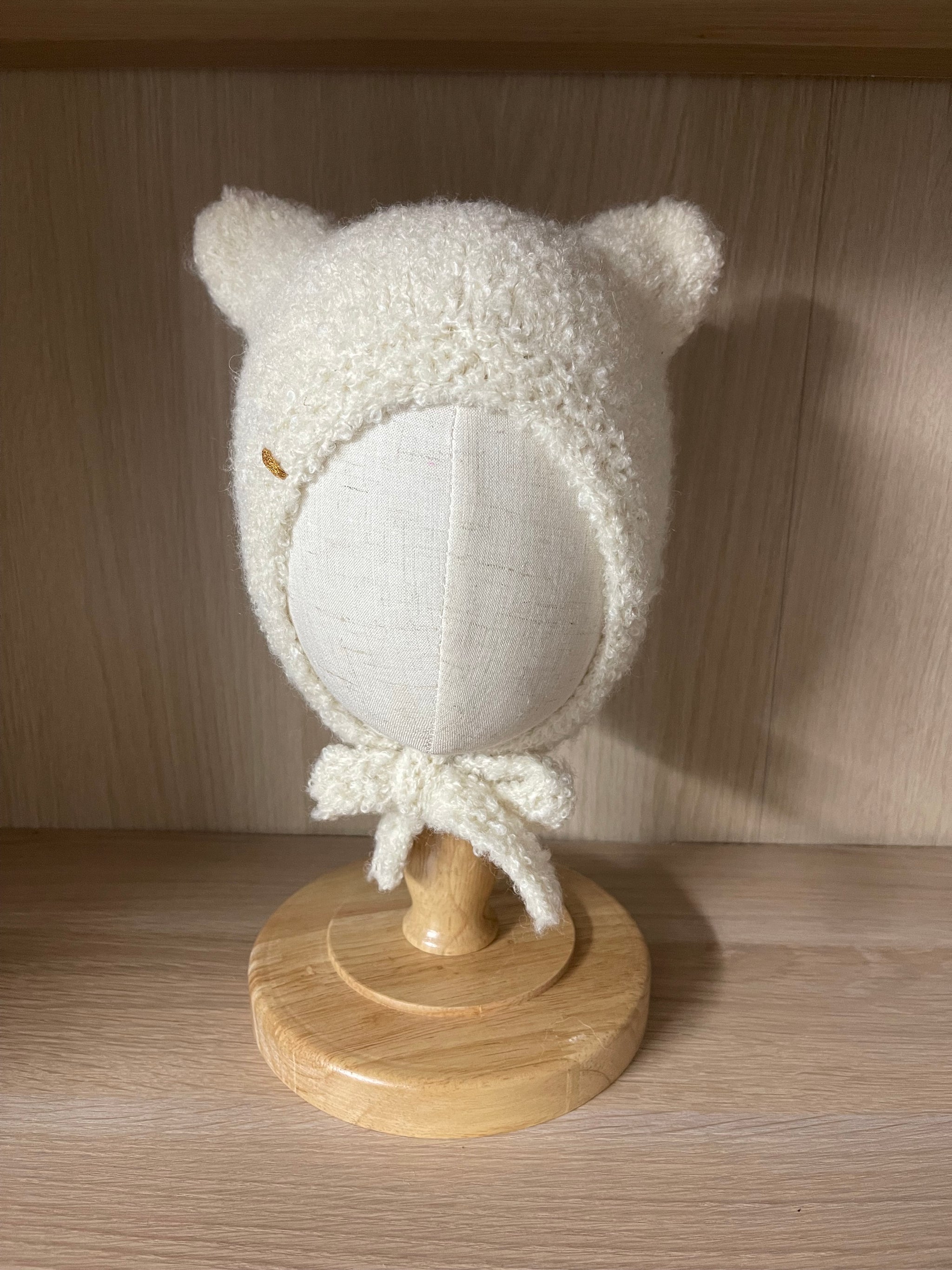 Czapka z uszami kota ivory kitty – Bambolina