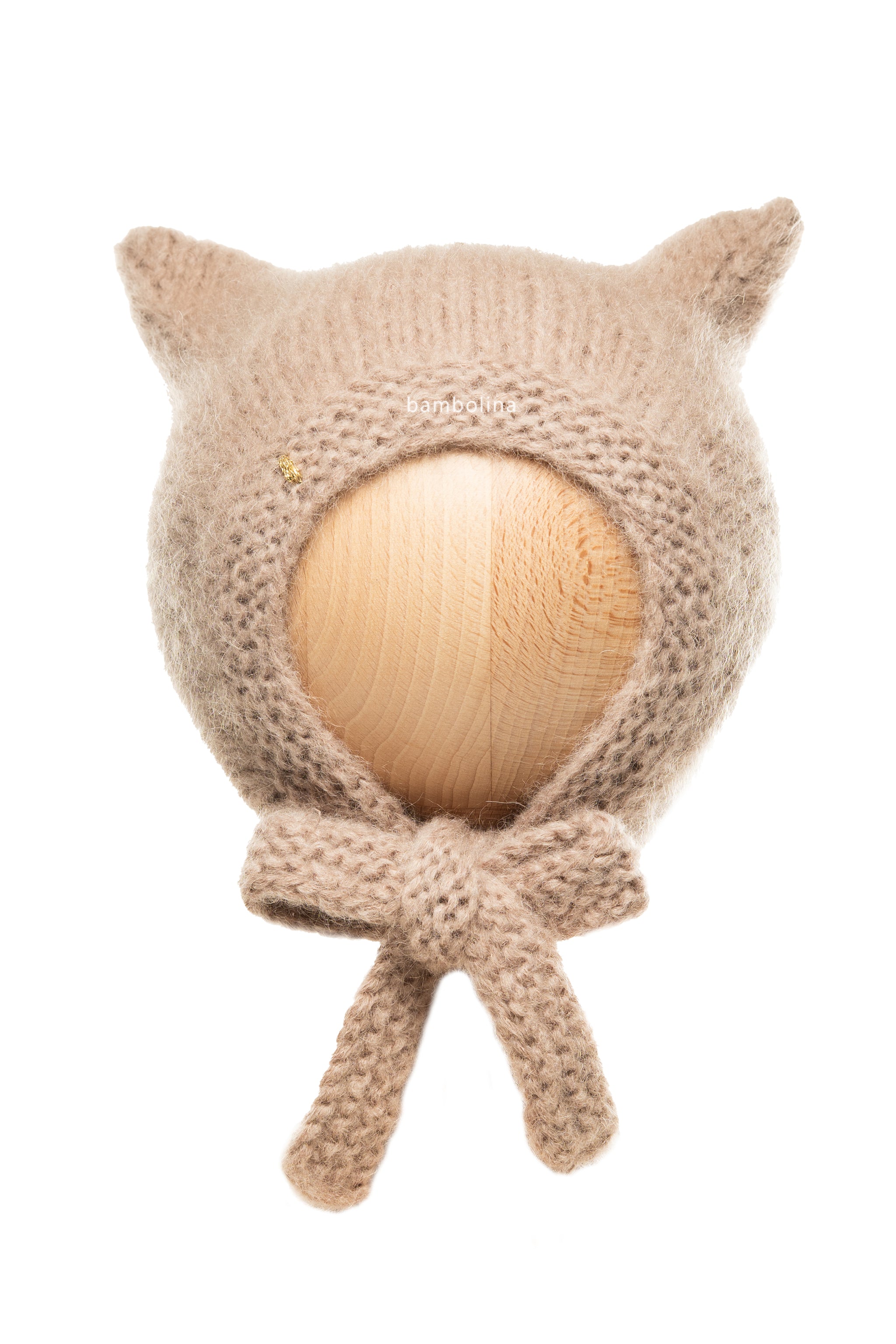 Czapka z uszami kota ivory kitty – Bambolina