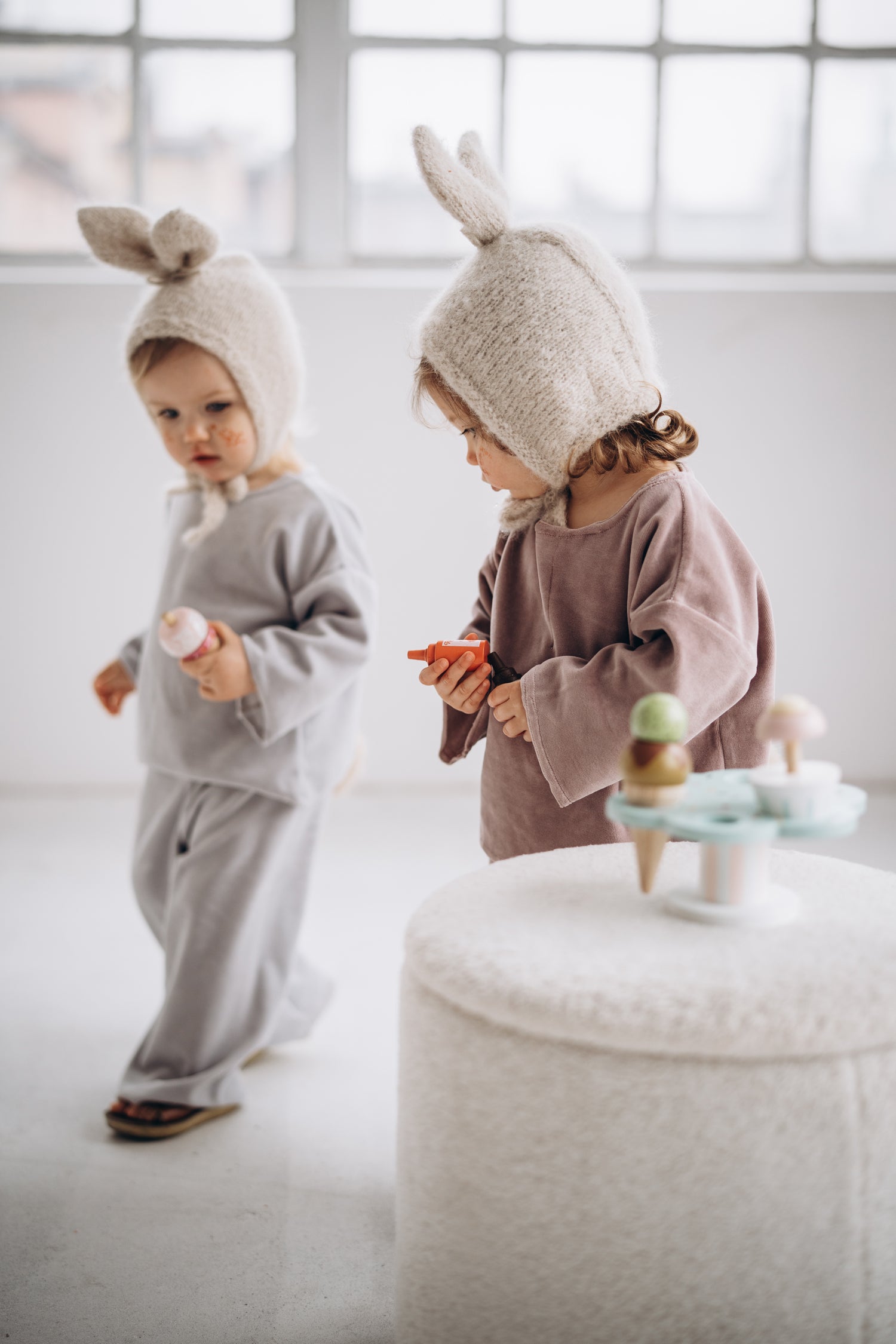 Kapelusz z królika - piaskowy
