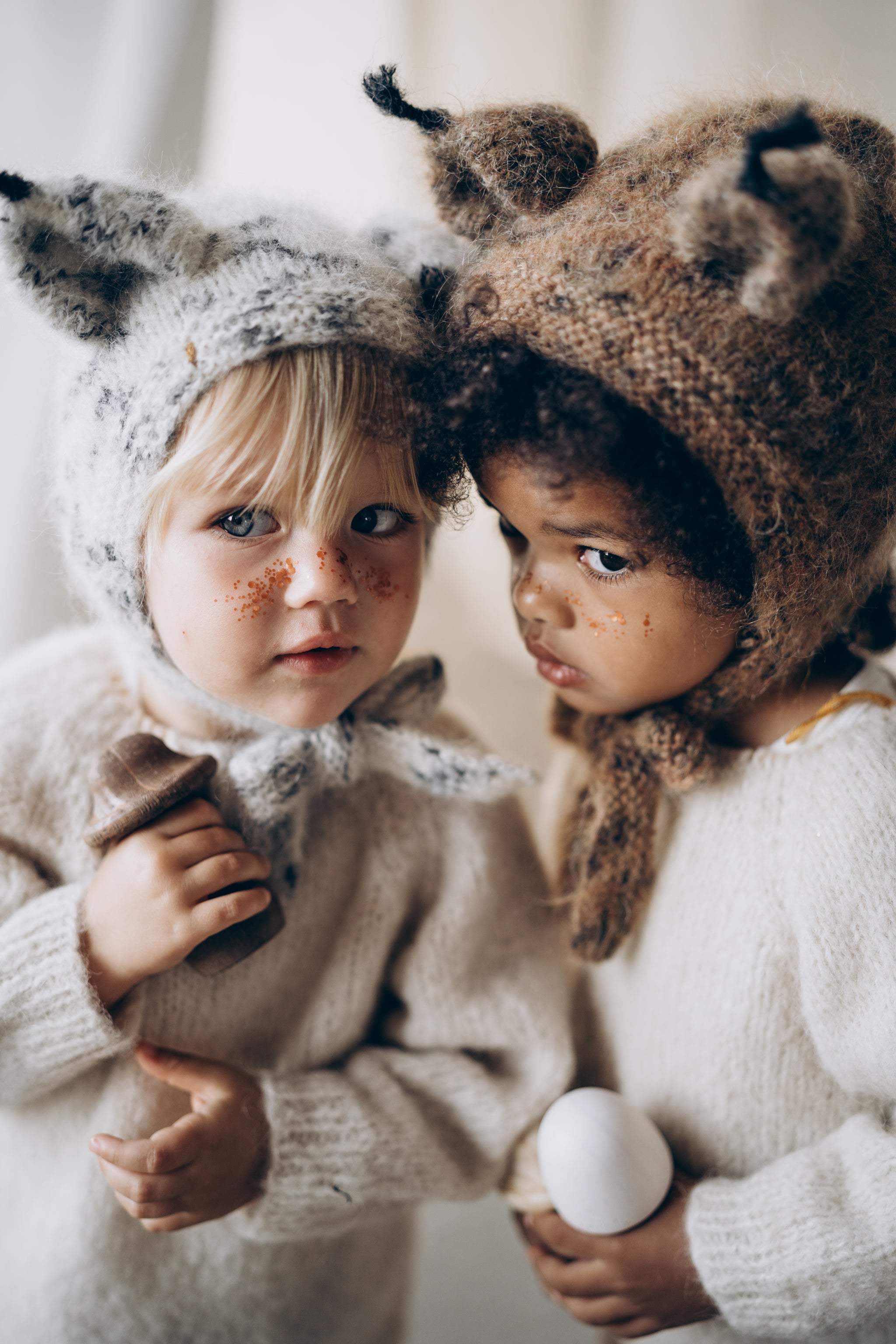 Czapka ryś lynx brown hat - czapka leo cętki pantera – Bambolina