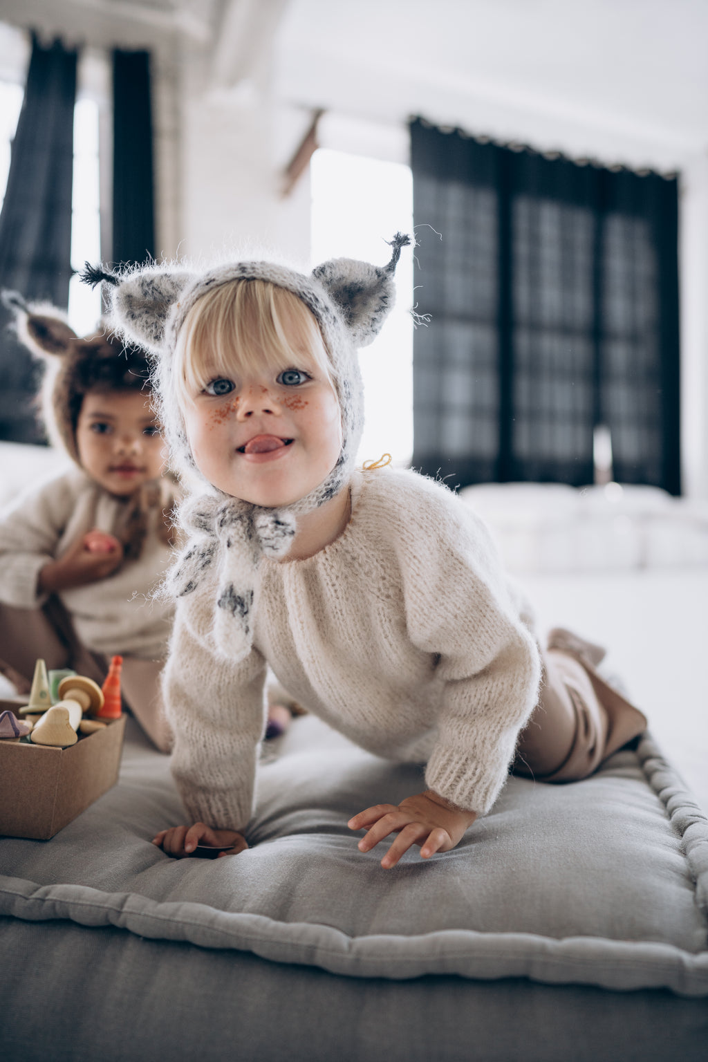 Czapka niemowlęca LYNX - biała