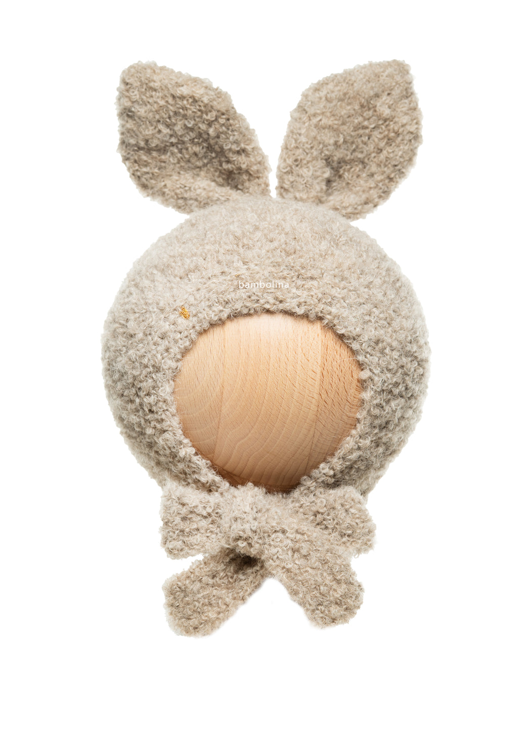 Bouclé Bunny hat - beige*