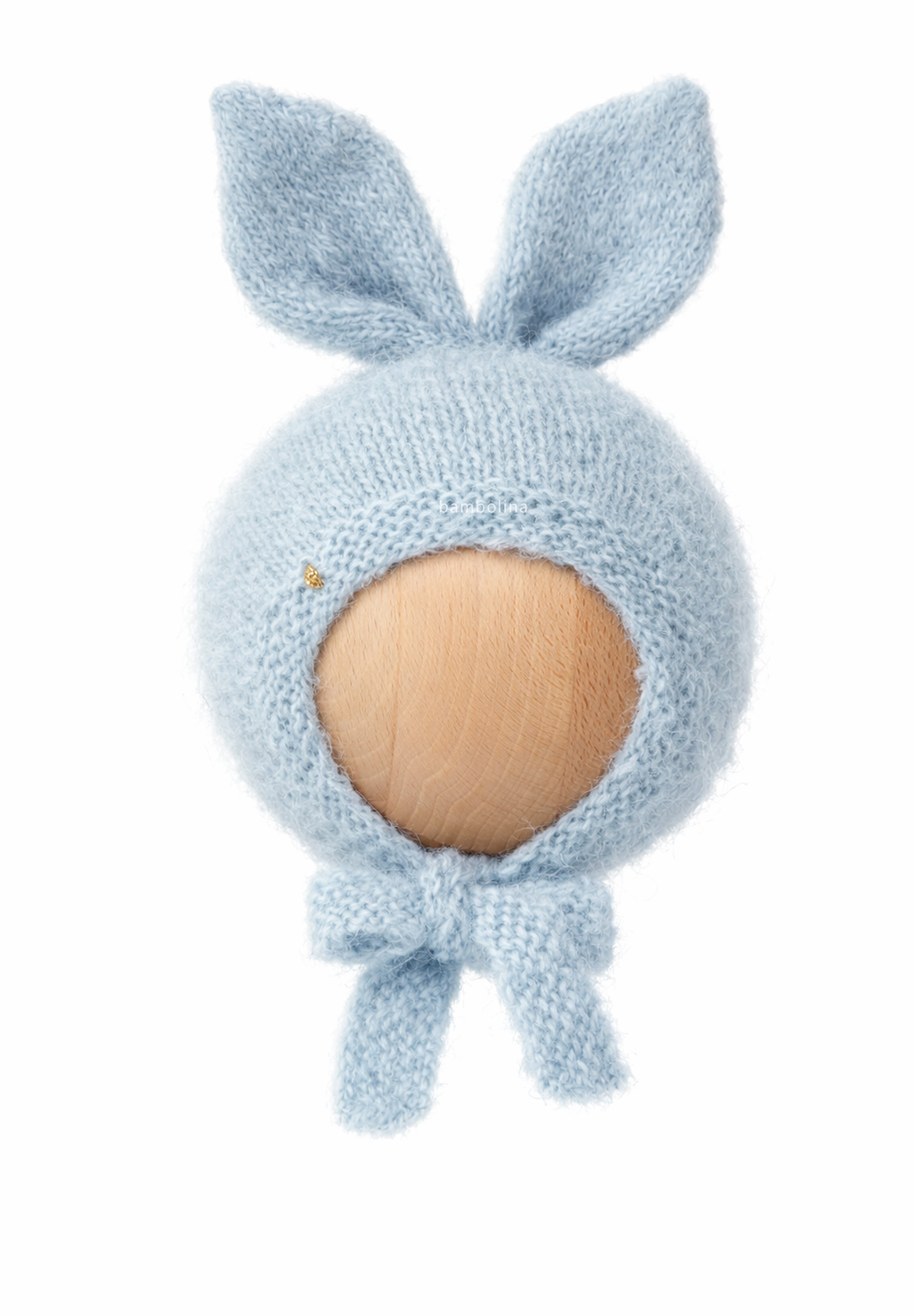 Bunny hat - blue fog